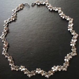 Danny Bushart silver plumeria necklace